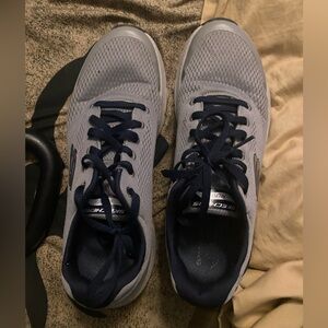 Skechers Men's Blue and Gray Sneakers